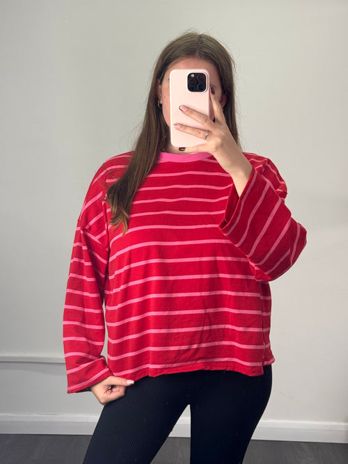 CHERYL Stripe Long Sleeve Top