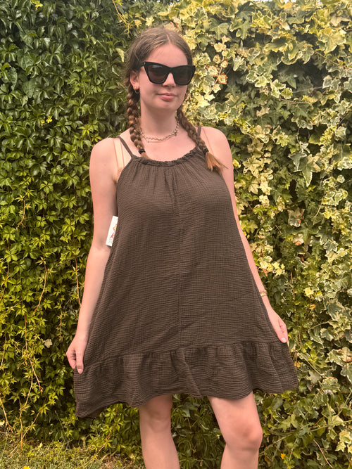 POLLY Cheesecloth Swing Dress