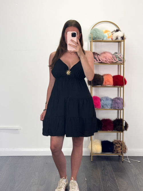 GIGI Sun Brooch Sun Mini Dress
