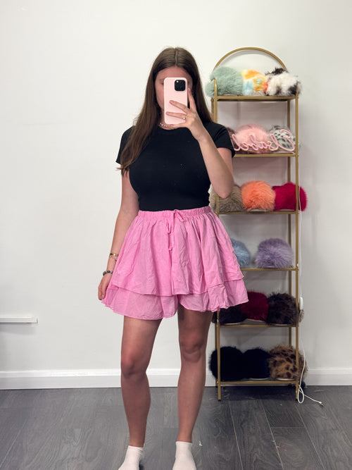 ANTONIA Super Stretchy Linen Frill Skort