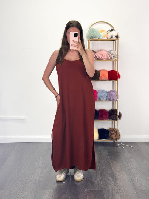 JULY (NEW COLOURS) Cross Back Maxi Floaty Dress