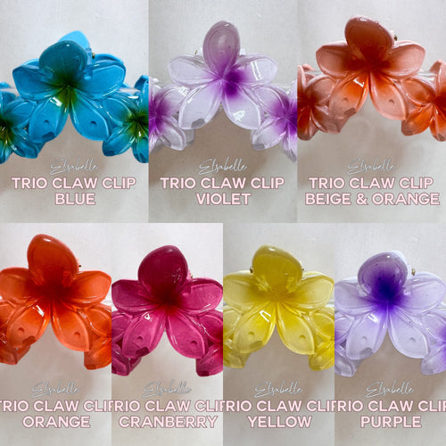 Elsabelle Honolulu Flower Hair Claw Clips