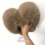 Mocha CANDY Viral XL Faux Fur Fluffy Slippers