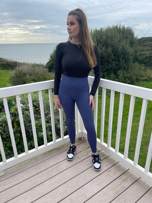 HALLIE Thick Ribbed Leggings