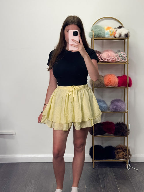 ANTONIA Super Stretchy Linen Frill Skort