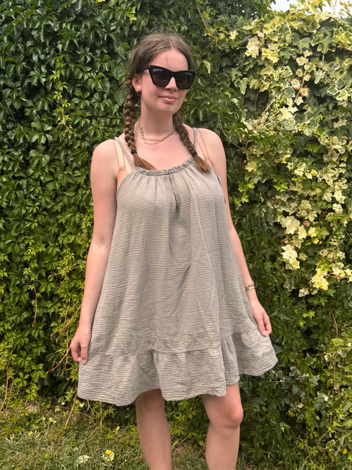 POLLY Cheesecloth Swing Dress