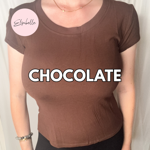 LAYLA Short Sleeve Fleece Lined Super Stretch Top