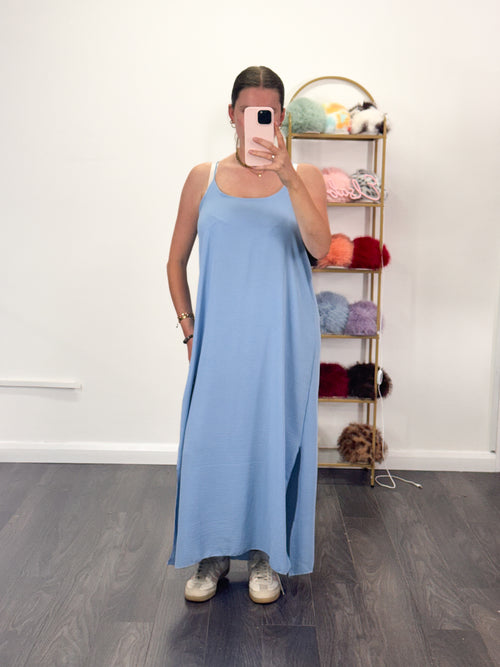 JULY (NEW COLOURS) Cross Back Maxi Floaty Dress