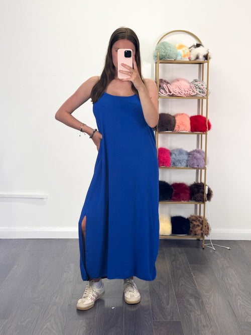 JULY (NEW COLOURS) Cross Back Maxi Floaty Dress