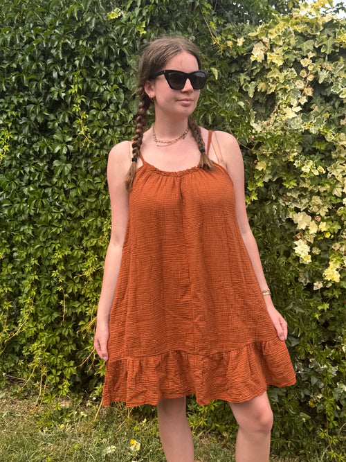 POLLY Cheesecloth Swing Dress