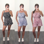 PANSY Floral Tie Strap Playsuit
