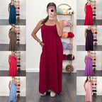 JULY (NEW COLOURS) Cross Back Maxi Floaty Dress