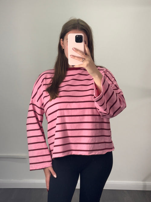 CHERYL Stripe Long Sleeve Top