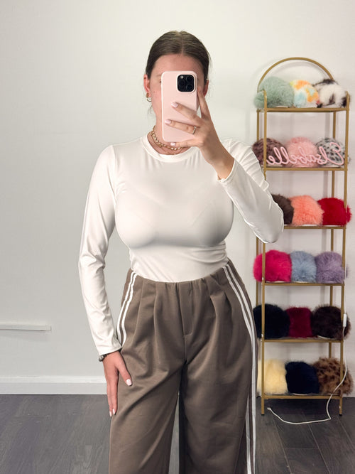 MICHELLE Long Sleeved Slinky Top