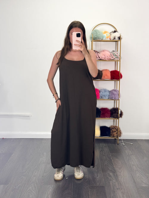 JULY (NEW COLOURS) Cross Back Maxi Floaty Dress