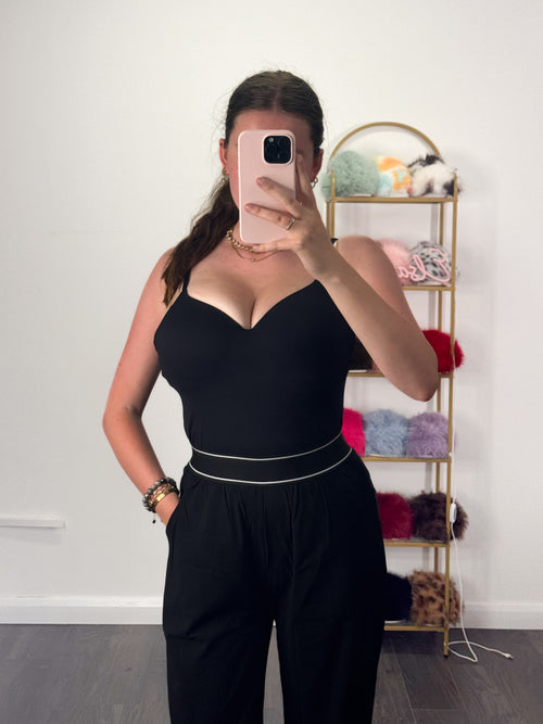 NOVA Padded Moulded Vest Top With Adjustable Straps