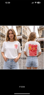 ABBIE Aperol Graphic Oversized Premium T-Shirt