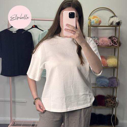 RHEA Plain Cotton T-Shirt