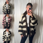 NICOLE Striped Cardigan