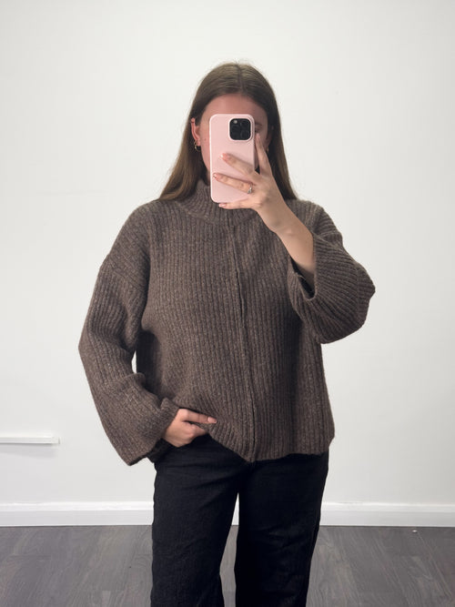 SAM Knitted Zip Up Jumper