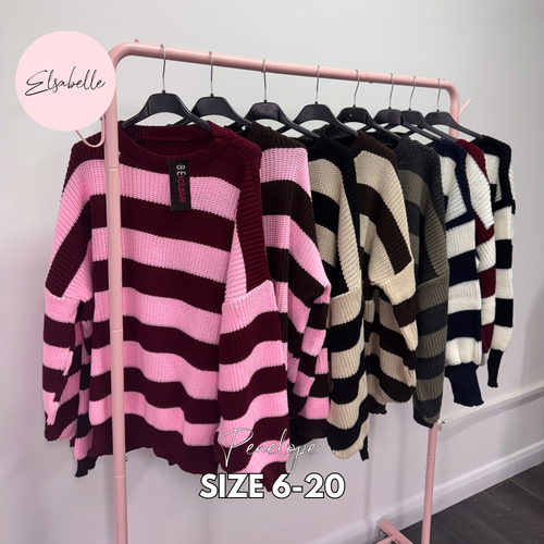 PENELOPE Stripe Knitted Jumper