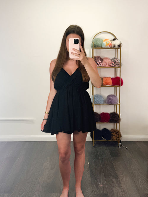 LYNDSEY Wrap Playsuit With Adjustable Straps