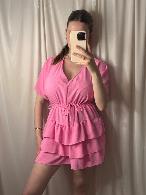 HARPER Frill Tie Waist Playsuit
