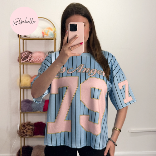 LALA Los Angeles Striped T-Shirt
