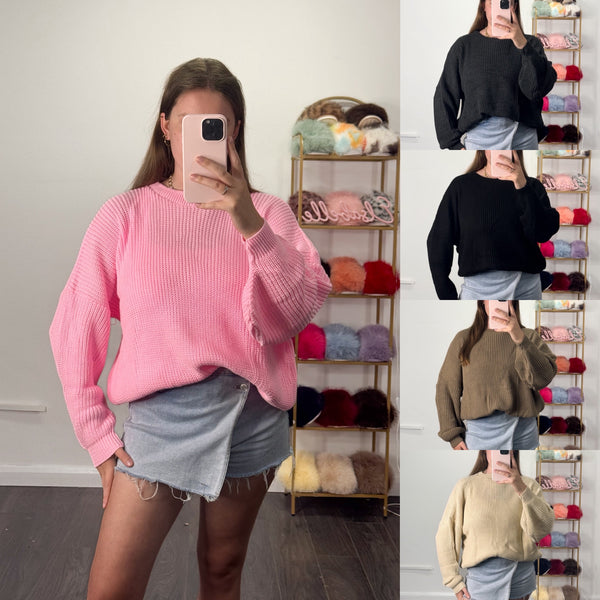 KIMBERELY Oversized Knitted Jumper