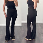 ESSENTIALS Black Super Stretchy Soft Flares