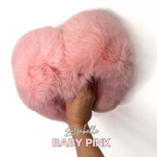 Baby Pink CANDY Viral XL Faux Fur Fluffy Slippers
