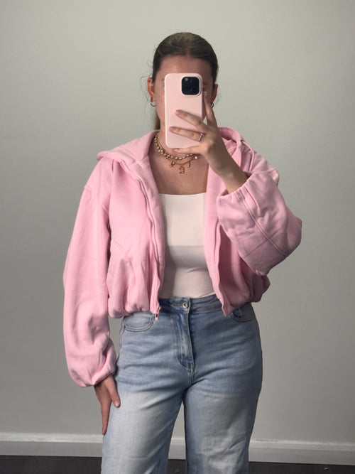 KYLIE Zip Up Bubble Hoodie