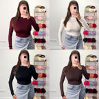 KAYLEY Long Sleeve Slinky T-Shirt