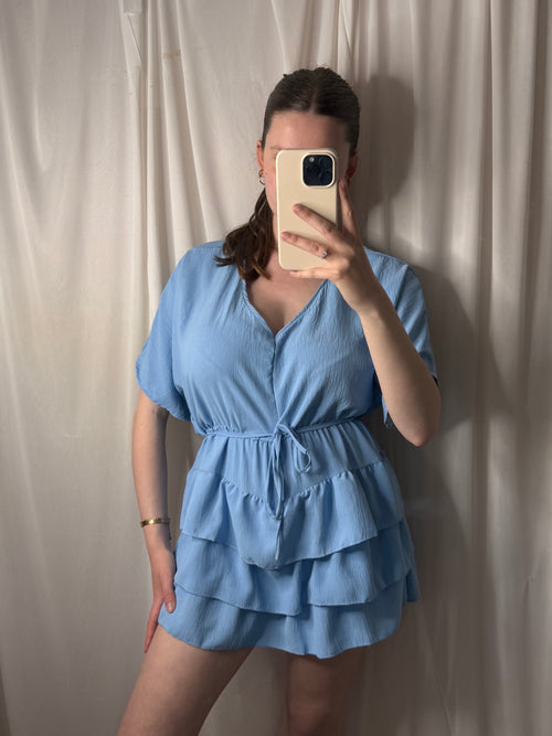 HARPER Frill Tie Waist Playsuit