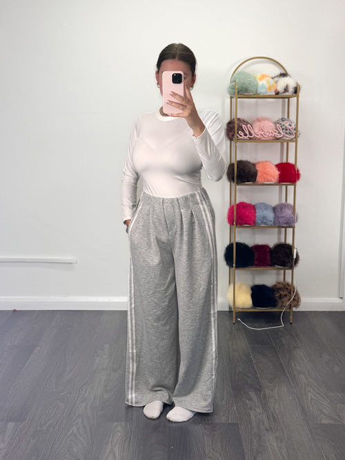 CORPORATE BADDIE Stripe Smart Jogger Trousers