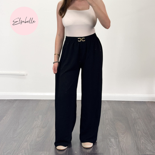 BECKS Diamanté Buckle Trousers