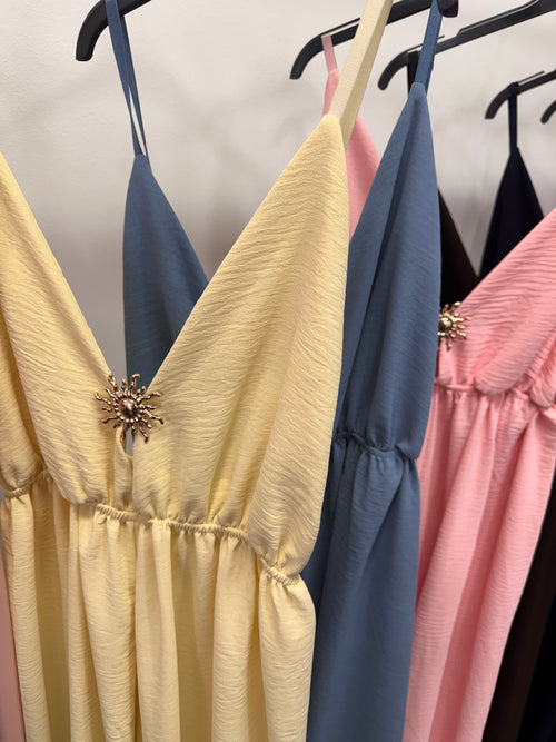 GODDESS Sun Buckle Adjustable Strap Jumpsuit