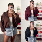 KYLIE Zip Up Bubble Hoodie