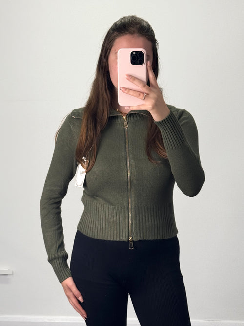 THEA Quarter Zip Soft Ribbed Long Sleeve