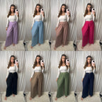 BECKS Gold Buckle Pleated Trousers *All Colours*