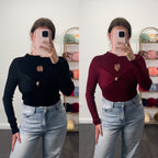 CHLOE Thick Knit Ribbed Bodysuit