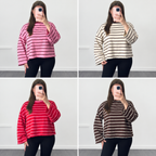 CHERYL Stripe Long Sleeve Top