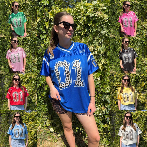 Jamie Leopard Number Jersey